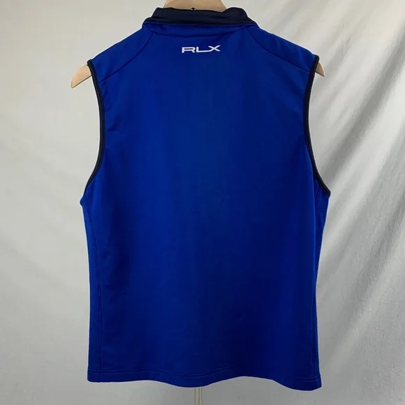 Ralph Lauren RLX Royal Blue Golf Performance Vest Men’s L Preppy Sporty Athletic